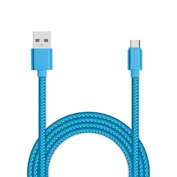 Кабель USB 2.0(Am)-USB 2.0 Type-C(m), 3A Quick Charge, 1м, синий Jet.A JA-DC31 (JA-DC31 1m Blue)