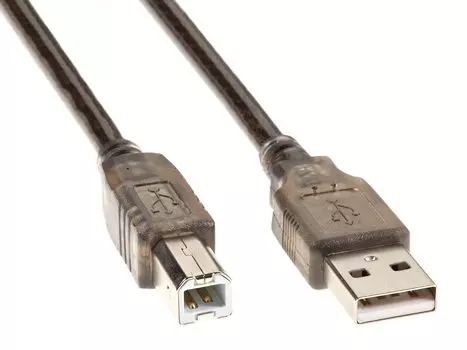 Кабель USB(Am)-USB(Bm), экранированный, 5 м, черный, Telecom VUS6900T (VUS6900T-5M)