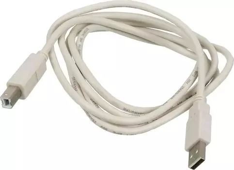 Кабель USB(Am)-USB(Bm), 1.8 м, белый, Ningbo USB2.0-AM-BM-BR (841895)