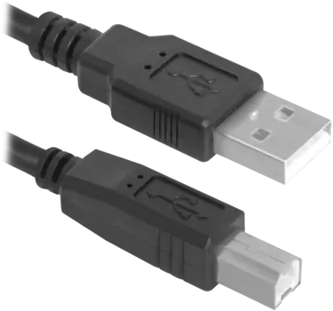 Кабель USB(Am)-USB(Bm), 1.8 м, черный, Defender USB04-06 (83763)
