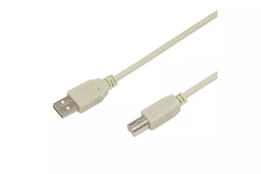 Кабель USB(Am)-USB(Bm), 1.8 м, белый, REXANT (18-1104)