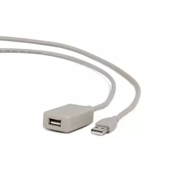Кабель-удлинитель USB(Am)-USB(Af), 4.5 м, белый, Cablexpert (UAE016)