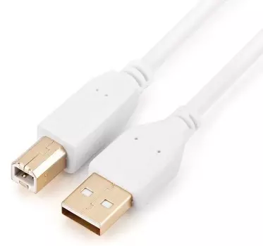 Кабель USB(Am)-USB(Bm), 1.8 м, белый, GoPower (00-00028931)