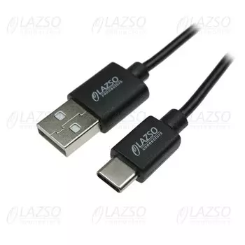 Кабель USB 2.0(Am)-USB Type-C(m), 1.2м, черный LAZSO (WU-206C)
