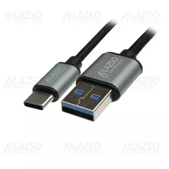 Кабель USB 2.0(Am)-USB Type-C(m), 1.2м, черный LAZSO (WU-306)