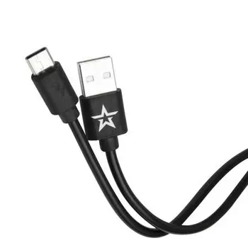 Кабель USB-USB Type-C, 1 м, черный Red Line Армия России (4680419072339)