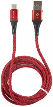 Кабель USB 2.0(Am)-USB Type-C(m), 3A 1 м, красный Borofone Glory BU25 (6931474728241)