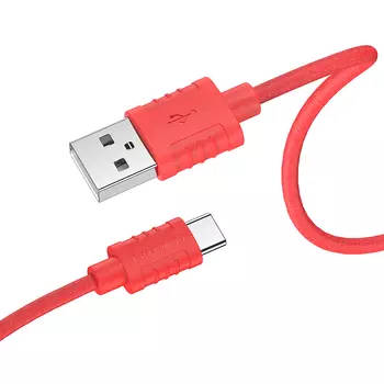 Кабель USB 2.0(Am)-USB Type-C(m), 3A, 1м, красный Borofone BX52 (6931474744487)
