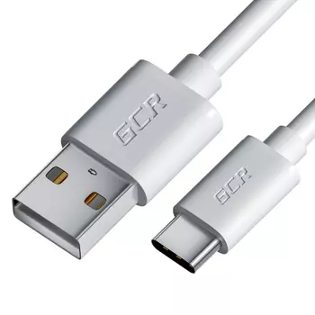 Кабель USB 2.0(Am)-USB Type-C(m), 3A Quick Charge, 2м, белый Greenconnect GCR-UC1U (GCR-53253)