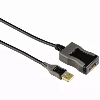 Кабель USB 2.0-repeater AM-AF Hama, активный, 5m (H-78482)