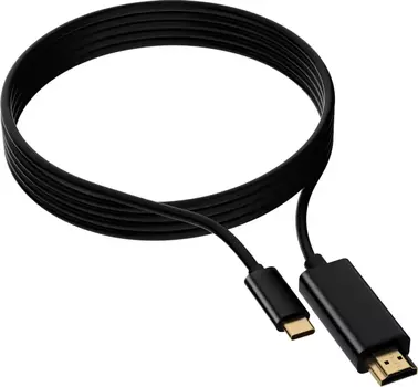 Кабель USB 2.0 Type-C(M)-HDMI(19M), 1.5 м, черный Buro (BU-TYPEC-HDMI-1.5M)
