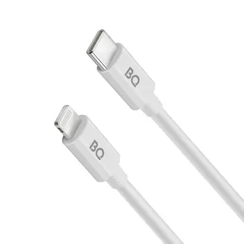 Кабель USB 2.0 Type-C(m)-Lightning 8-pin(m), 2A, 1.2м, белый BQ CL01
