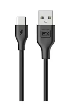 Кабель USB 2.0 Type-C(m)-USB 2.0(Am), 1A, 1м, черный Exployd Classic (EX-K-484)