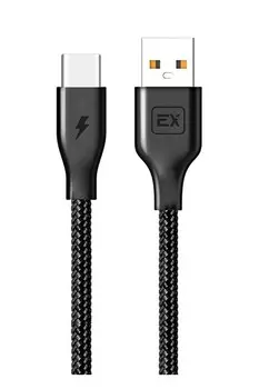 Кабель USB 2.0 Type-C(m)-USB 2.0(Am), 1A, 1м, черный Exployd Classic (EX-K-498)