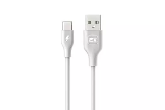 Кабель USB 2.0 Type-C(m)-USB 2.0(Am), 1A, 2м, белый Exployd Classic (EX-K-491)