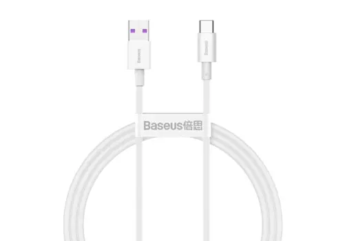 Кабель USB Type-C-USB, быстрая зарядка, 6А, 1 м, черный, Baseus Superior Series (CATYS-01)