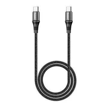 Кабель USB Type-C(m)-USB Type-C(m), быстрая зарядка, 2 м, черный, HOCO Excellent X50 (6931474734402)