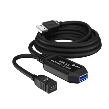 Кабель USB 3.0(Af)-USB 3.0(Am), 5м, черный Greenconnect GCR-AAF3 (GCR-51927)