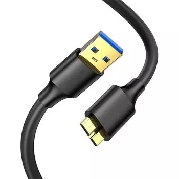 Кабель USB 3.0(Am)-Micro USB 3.0(Bm), экранированный 30 см, черный KS-IS (KS-465-0.3)
