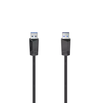 Кабель USB 3.0(Am)-USB 3.0(Am), экранированный, 900мА, 1.5м, черный Hama Essential (H-200624/00200624)