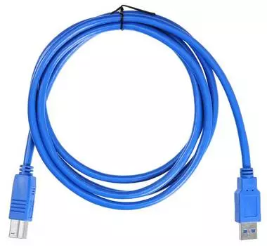 Кабель USB(Am)-USB(Bm), 1.8 м, синий, Buro USB3.0-AM/BM (817271)