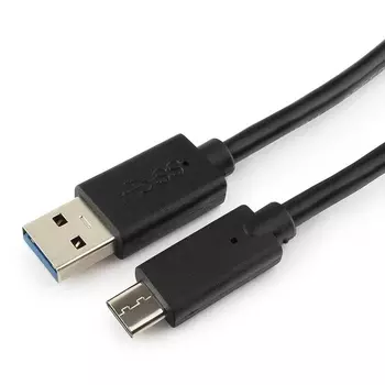 Кабель USB 3.0(Am)-USB 3.1 Type-C(m) быстрая зарядка, 20см, черный Cablexpert (CCP-USB3-AMCM-0.2M)