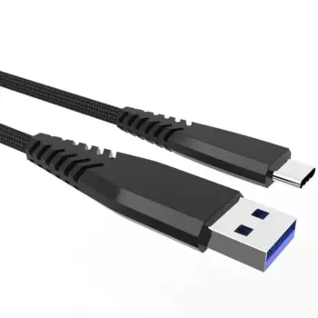 Кабель USB Type-C-USB, экранированный, 2м, черный Telecom (TC402B-2M)