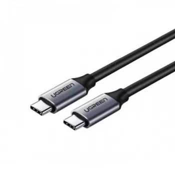 Кабель USB Type-C-USB Type-C, экранированный быстрая зарядка, 1.5м, серый UGREEN US161 (50751)