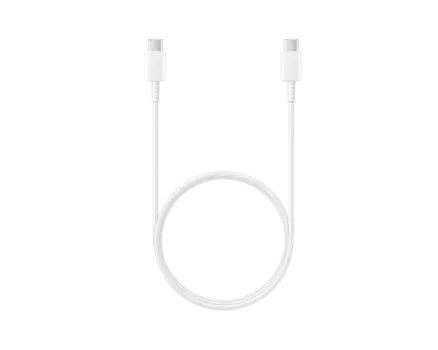 Кабель USB Type-C-USB Type-C, быстрая зарядка, 3A, 1 м, белый, Samsung (EP-DA705BWRGRU)