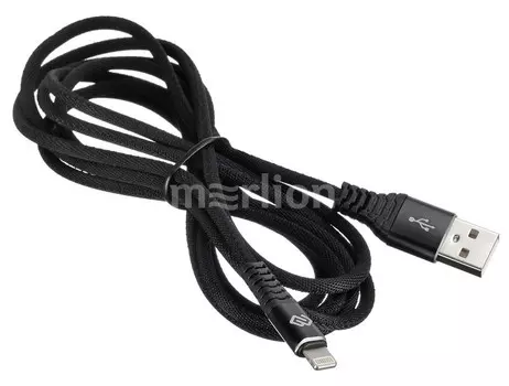 Кабель USB-Lightning 8-pin, Digma, 2m, черный (1084576)