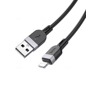 Кабель USB(Am)-Lightning 8-pin(m), 2.4А, 12 Вт, 3 м, черный, HOCO Energy X109 (6942007636346)