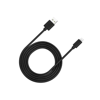 Кабель USB (Am)-Lightning 8-pin(m), MFi, 2.4A, 2м, черный Canyon MFI-12 (CNS-MFIC12B)