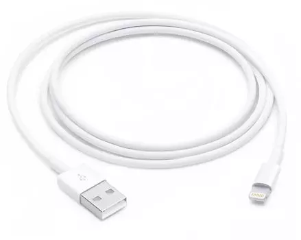 Кабель USB(Am)-Lightning 8-pin, MFi, 1 м, белый, Apple (MXLY2FE/A)
