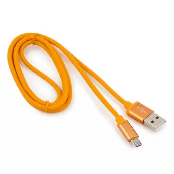 Кабель USB-micro, Cablexpert, 1m, оранжевый, блистер (CC-S-mUSB01O-1M)