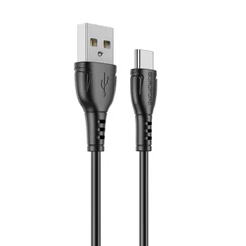 Кабель USB-Type-C, 3A быстрая зарядка, 1м, черный Borofone Triumph BX51 (6931474743930)