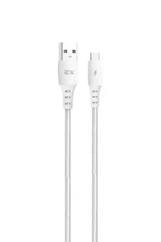 Кабель USB (AM)-USB 2.0(Am), 2.4A, 1м, белый Exployd (EX-K-1294)