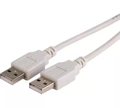 Кабель USB(Am)-USB(Am), 2.4А, 1.8 м, серый, REXANT (18-1144)