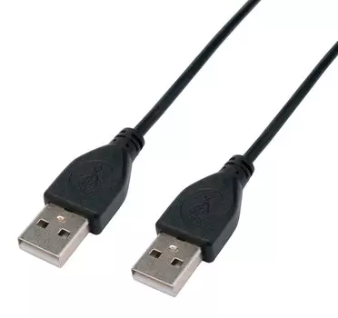 Кабель USB(Am)-USB(Am), экранированный, 2.4А, 1 м, черный, Cablexpert Pro (CC-USB2-AMAM-1M)