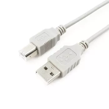 Кабель USB(Am)-USB(Bm), 2.4А, 4.5 м, серый, Cablexpert (CC-USB2-AMBM-15-N)