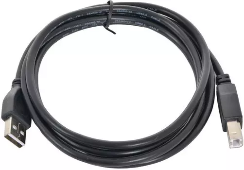 Кабель USB(Am)-USB(Bm), экранированный, 1.8 м, черный, Bion (BXP-CCP-USB2-AMBM-018)