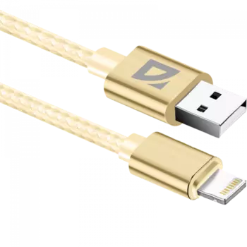 Кабель USB-Lightning 8-pin, 1.5A 1 м, золотистый Defender F85 (87101GOL)
