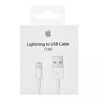 Кабель USB-Lightning(8-pin), 1m, белый (MD818)