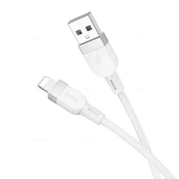 Кабель USB-Lightning 8-pin, 2.4А, 12 Вт, 1 м, белый, HOCO Energy X109
