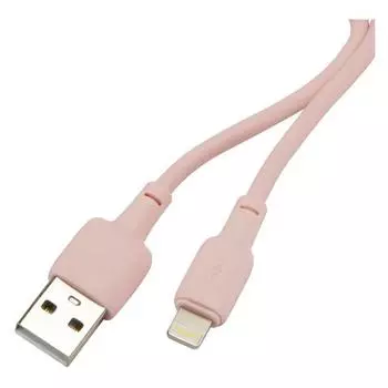 Кабель USB-Lightning 8-pin, 3A 1 м, розовый Red Line Touch (УТ000030884)