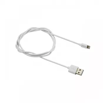 Кабель USB-Lightning 8-pin, Canyon , 1m, белый (CNS-MFICAB01W)