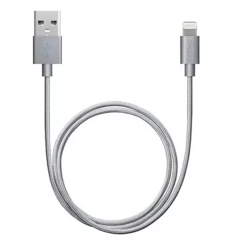 Кабель USB-Lightning(8-pin), Deppa, 1.2, графит, алюминий/нейлон (72189)