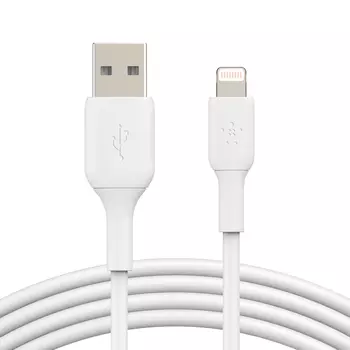 Кабель USB-Lightning 8-pin, MFi, 1 м, белый, Belkin BoostCharge (CAA001BT1MWH)