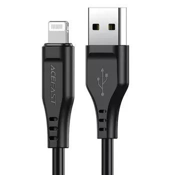 Кабель USB-Lightning 8-pin, MFi, 2.4A 2.1м, черный ACEFAST C3-02 (AF-C3-02-BK)