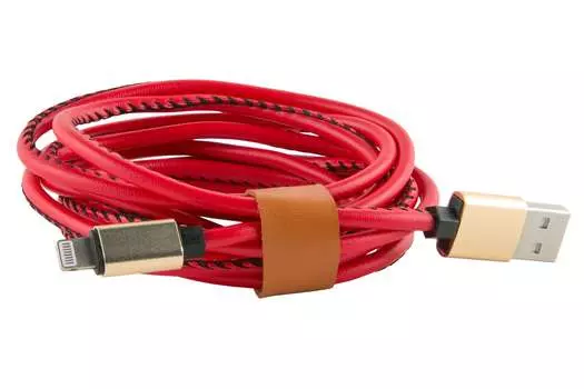 Кабель USB-Lightning 8-pin, 2м, красный Red Line