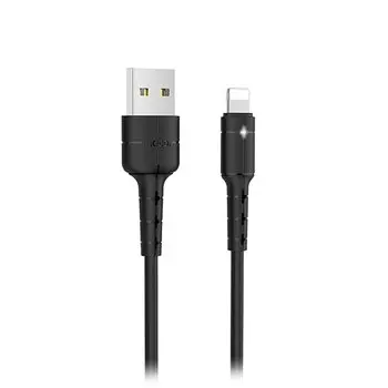 Кабель USB-Lightning Star, HOCO, 1.2m, чёрный (X30)